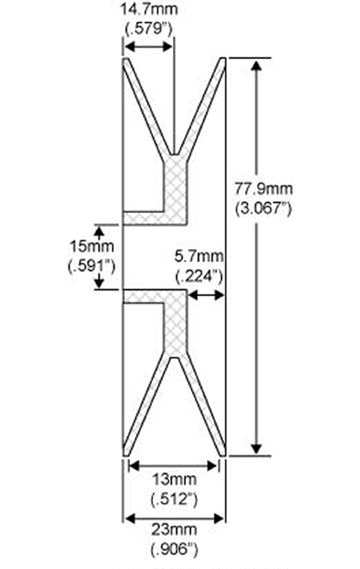 # 246500 - 2-Groove V-Belt Pulley