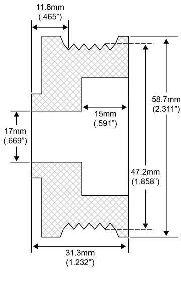 # QS20514004 - Pulley, 5-Groove Serpentine, For Ford Alternators