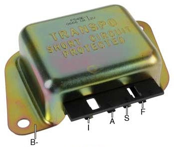 # F540E - Voltage Regulator, 12 Volt, B-Circuit, 14.2 Vset, Negative Ground, For Ford 1G Series Alternators