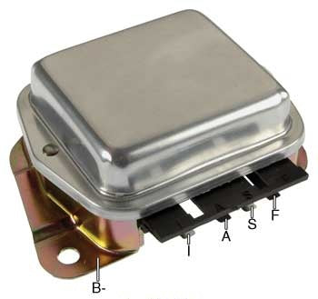 # F540S - Voltage Regulator, 12 Volt, B-Circuit, 14.2 Vset, Negative Ground, For Ford 1G Series Alternators