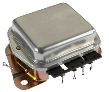 # F782 - Voltage Regulator, 12 Volt, B-Circuit, 14.2 Vset, Negative Ground, For Ford 1G Series Alternators