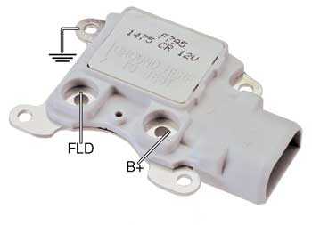 # F795 - Voltage Regulator, 12 Volt, A-Circuit, I-S-A Terminals, 14.6 Vset, 2.5 second LRC, For Ford 3G Series Alternators