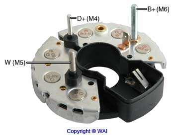 # IBR314 - Bridge Rectifier, 12 and 24 Volt, For Bosch 489 Series Alternators