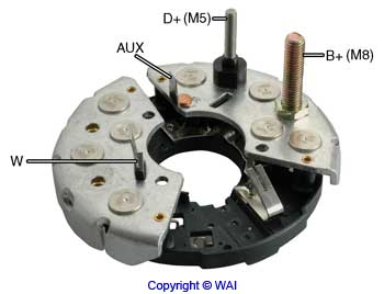 # IBR324 - Bridge Rectifier, 12 Volt, For Bosch 484 Series Alternators