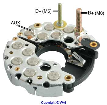 # IBR336 - Bridge Rectifier, 12 Volt, For Bosch 469 Series Alternators