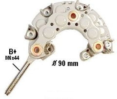 # INR724 - Bridge Rectifier For: Nippondenso 45-60A Alternators w/ 100mm OD Stator Used On: (1998-85) Chevrolet, Daihatsu, Geo, Isuzu, Suzuki, Toyota