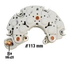 INR728 Bridge Rectifier For: Nippondenso 110-120A Alternators w/ 130mm OD Stator Used On: (1996-88) Chrysler, Dodge, Plymouth