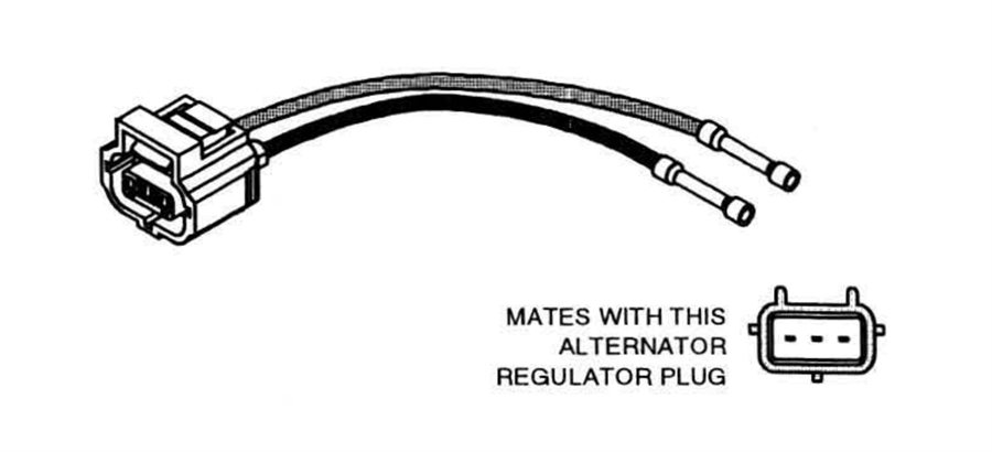 # C880, Repair Connector, 2-Wire Voltage Regulator (I-D-A), Ford 6G Alternator