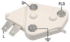 Part # D105 Standard Duty Voltage Regulator for Delco Type 12Si, 17Si Series Alternators - 7-Amp Field, 14.8 Vset