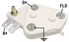 Part # D27 - Voltage Regulator w/ Voltage Set Point: 14.0 V Regulation: A-Circuit FOR USE ON Delco 10SI Type 116, 20SI, 27SI