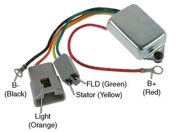 # D7014 - Voltage Regulator, 10DN Series Alternators, 12 Volt, One-Wire (Self-Exciting), B-Circuit, 14.2 Vset