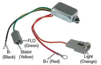 # D7016 - Voltage Regulator, 10DN Series Alternators, 12V to 24V Conversion, One-Wire (Self-Exciting), B-Circuit, 27.5 Vset