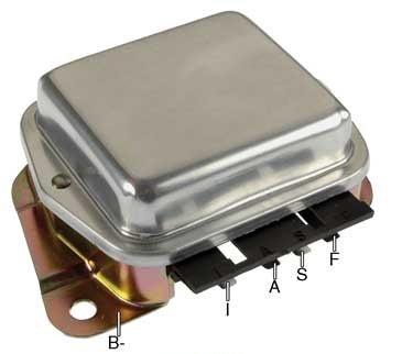 # F540XHD - Voltage Regulator, 12 Volt, B-Circuit, 14.2 Vset, Negative Ground, For Ford 1G Series Alternators