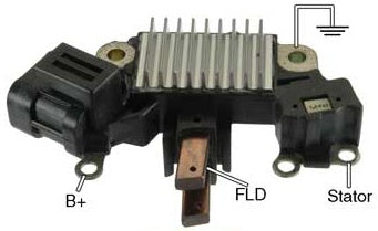 # IH744 - Voltage Regulator / Brush Holder Assembly For Hitachi Type Alternators On Honda and Isuzu Applications