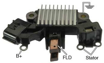 Part # IH774 - Voltage Regulator / Brush Holder Assembly For Hitachi Type Alternators On Infinity and Nissan Applications