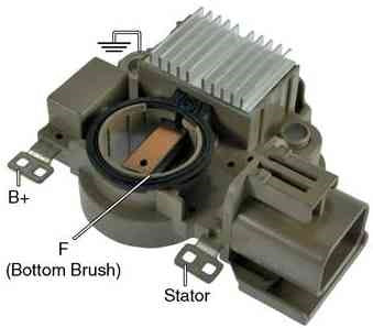 # IM465HD - Voltage Regulator / Brush Holder Assembly. Heavy Duty version of IM465, Used On: 2000 - 2005 Mazda