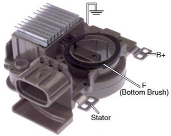 # IM472 - Voltage Regulator / Brush Holder Assy. C-S-L Terminals, For: Mitsubishi Alternators Used On: (2005-01) Subaru