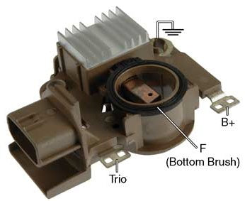 IM845 - Voltage Regulator / Brush Holder Assy. For: Mitsubishi Alternators Used On: (1999-95) Eagle, Mitsubishi