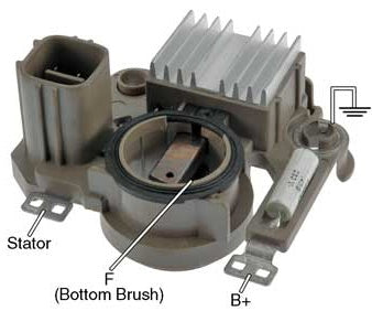 # IM853HD - Voltage Regulator Brush Holder Assembly  Heavy Duty version for Mitsubishi alternators on Honda vehicles. Used On: (2000-99) Honda