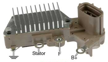 # IN452 - Voltage Regulator for Nippondenso (Denso) Alternators Used On Suzuki Vehicles - 12 Volt, A-Circuit, D-IG-L Terminals, 14.8 Vset, w/ LRC