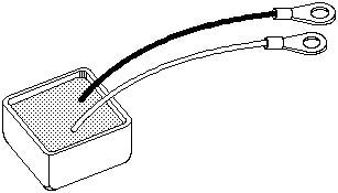 # M1030 SINGLE SUPPRESSOR PROTECTS ONE DEVICE Connect to (+) and ( - ).