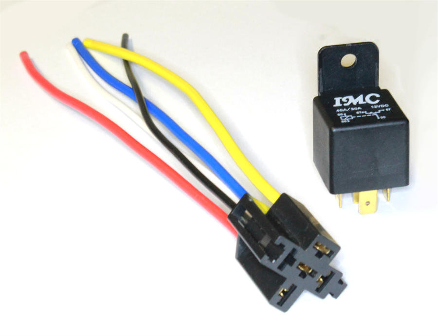 A3012 - Micro Relay and Plug Kit, 12V, 5 Terminals, SPDT, Continuous ...