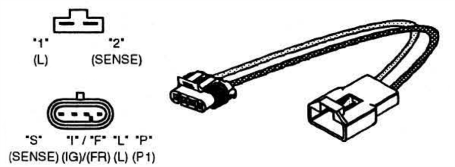 Wiring Harness Adapter, Delco, SI to CS130D/AD