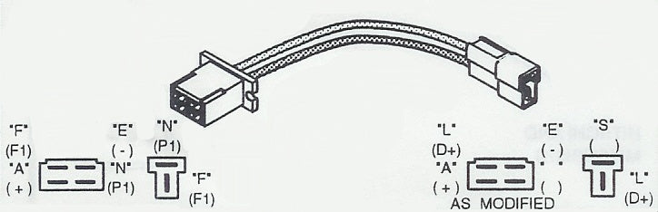 # W940, Adapter, A-F-N-E to F-N, Mitsubish Alternators