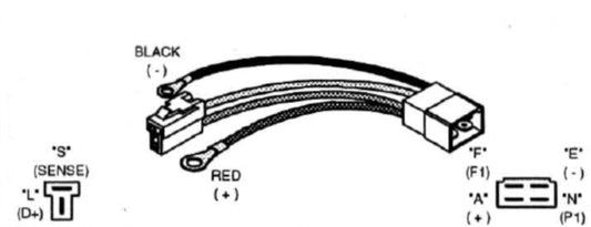 # W960 - Adapter "F-N" external regulator alternators to "A-F-N-E" external regulator alternator applications